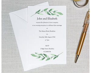 Eucalyptus Greenery Wedding Invitations