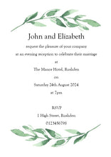 Eucalyptus Greenery Wedding Invitations