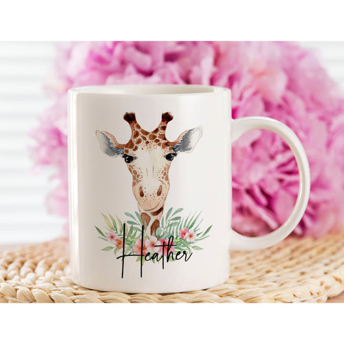 Giraffe Personalised Mug