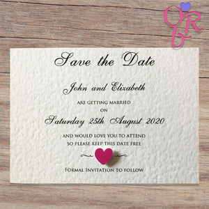 ELIZABETH Save the Date Cards - Pearl