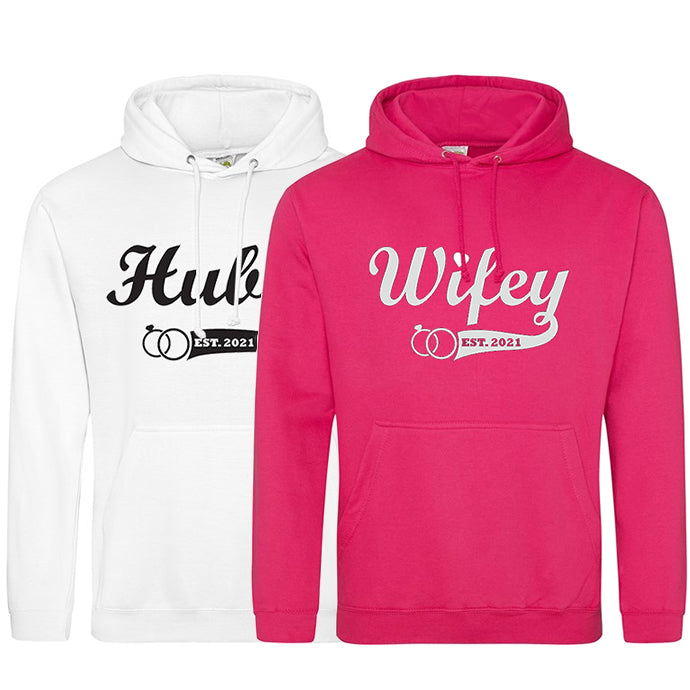 Hubby wifey outlet hoodies