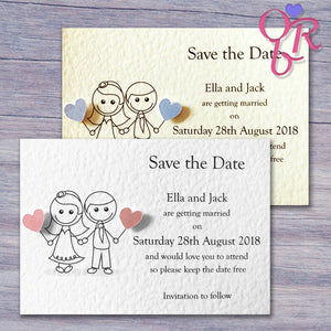 JESSICA Save the Date Cards - Pearl