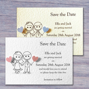 JESSICA Save the Date Cards - Pearl