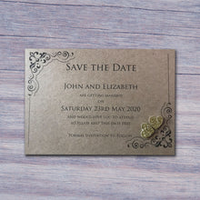 KATIE Save the Date Cards - Glitter