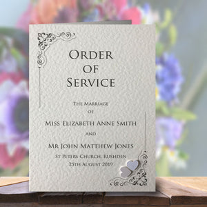 KATIE Order of Service Booklet - Pearl