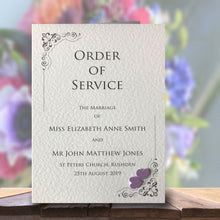 KATIE Order of Service Booklet - Pearl