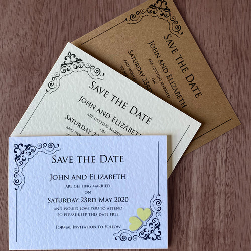 KATIE Save the Date Cards - Pearl