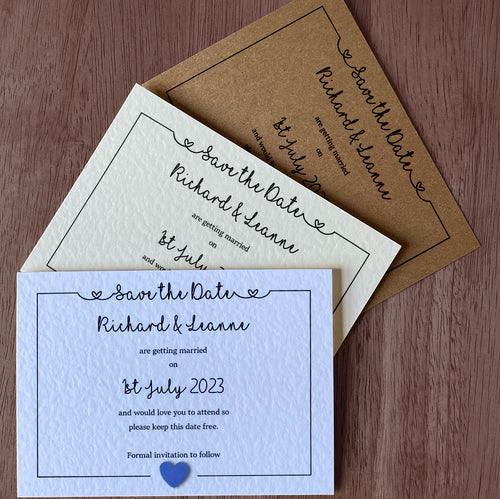 LOLA Save the Date cards - Pearl