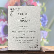 MARIA Order of Service Booklet