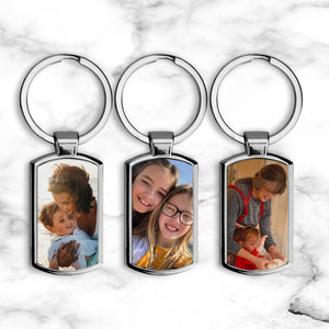 Metal Photo Keyring *Upload Your Own Photo*