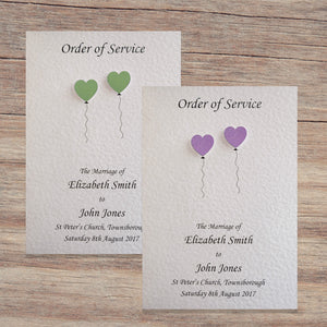 OLIVIA Order of Service Booklet - Glitter