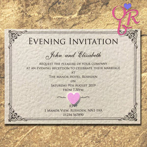 CHARLOTTE Day or Evening Invites - Pearl