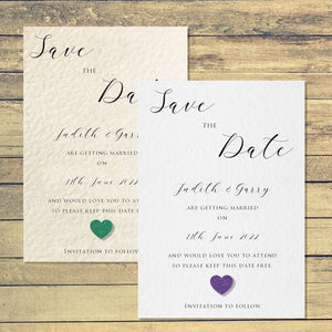 SOPHIA Save the Date Cards - Glitter