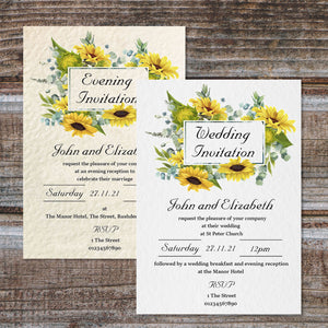 SUNNY Day or Evening Invites