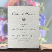 VICTORIA/ELIZABETH Order of Service Booklet - Glitter