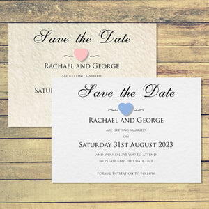 VICTORIA Save the Date Cards - Pearl